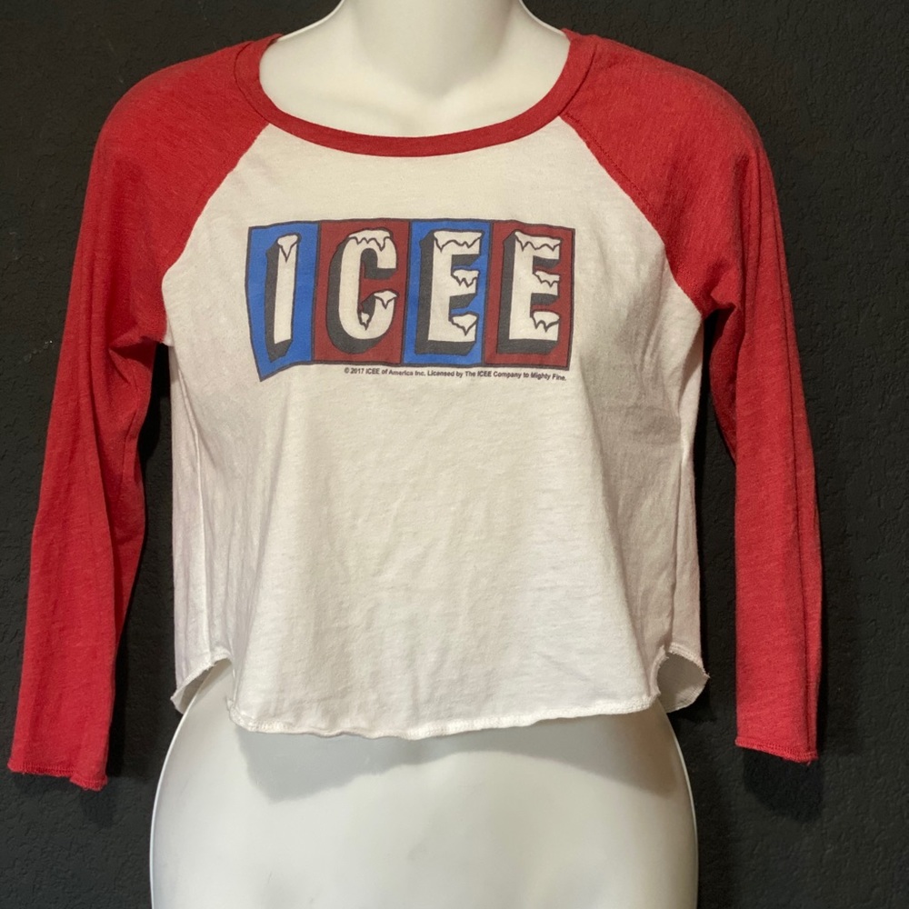Icee crop baseball tee